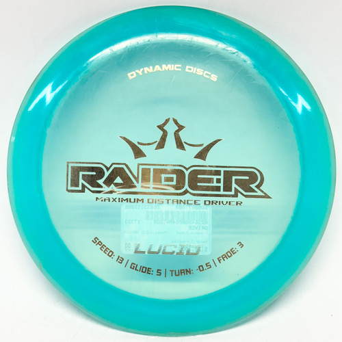 Vist Large View of Product Image Which is Used Dynamic Discs LUCID RAIDER Disc Golf Driver Turquoise 168g