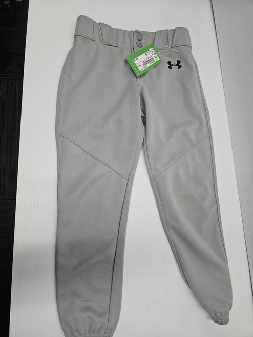 Vist Large View of Product Image Which is Used Under Armour PANTS BB/SB Pant Boys Grey SM