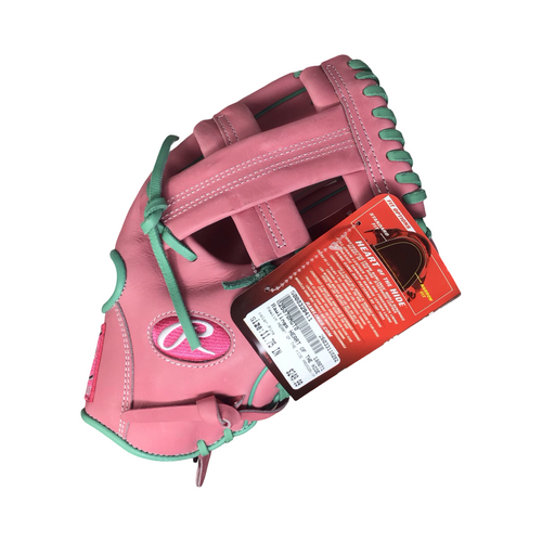 Vist Large View of Product Image Which is Used Rawlings HEART OF THE HIDE PROR205-1PM BB/SB Glove RH Throw Pink 11 3/4" NEVER USED
