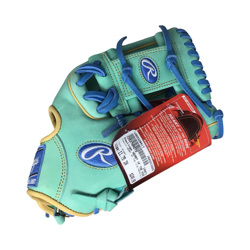 Vist Large View of Product Image Which is Used Rawlings HEART OF THE HIDE PROR2175-2M BB/SB Glove RH Throw Green 11 3/4" NEVER USED