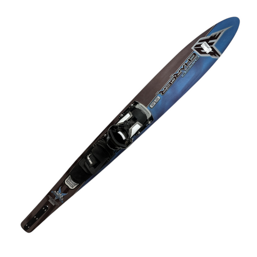 Vist Large View of Product Image Which is Used HO VENTURE Slalom Water Ski Navy Blue 69"