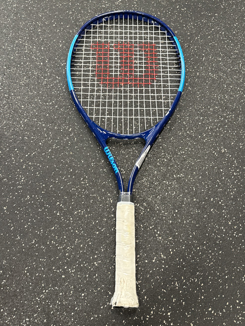 Vist Large View of Product Image Which is Used Wilson POWER XL Adult Tennis Racquet Royal Blue 3 3/8"