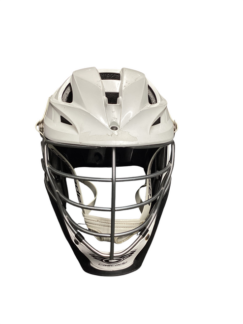 Vist Large View of Product Image Which is Used Cascade S Lacrosse Helmet White Adult