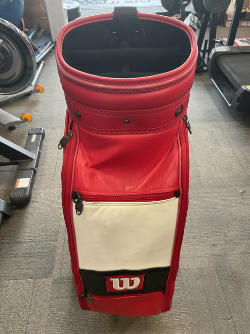 Vist Large View of Product Image Which is Used Wilson FAT SHAFT STAFF BAG Mens Cart Bag Red