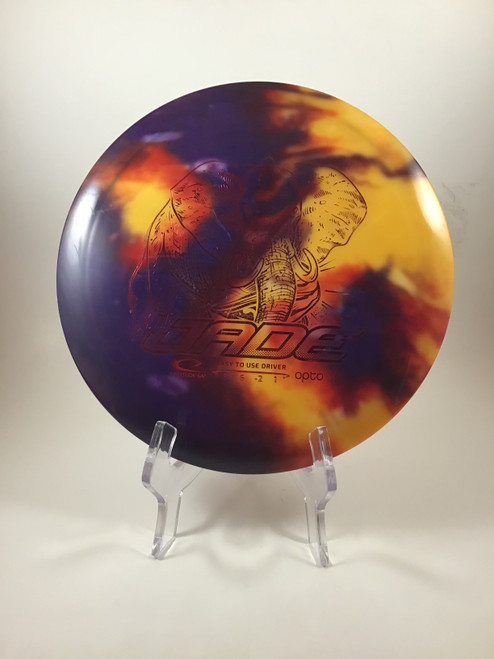 Vist Large View of Product Image Which is Used Latitude 64 OPTO JADE Disc Golf Driver Purple 168g
