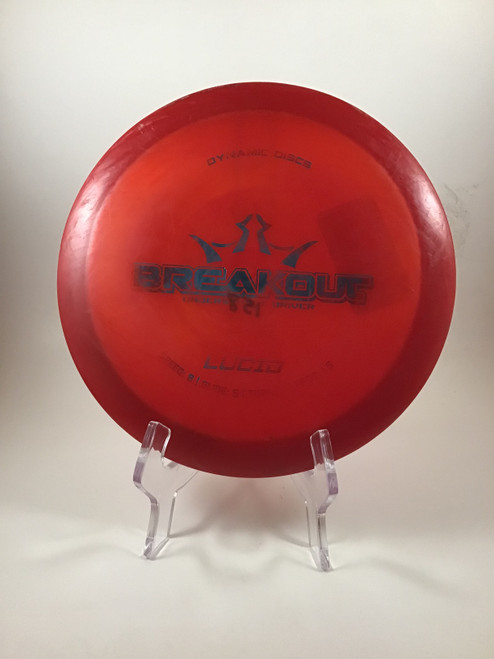 Vist Large View of Product Image Which is Used Dynamic Discs LUCID BREAKOUT Disc Golf Driver Red 156g