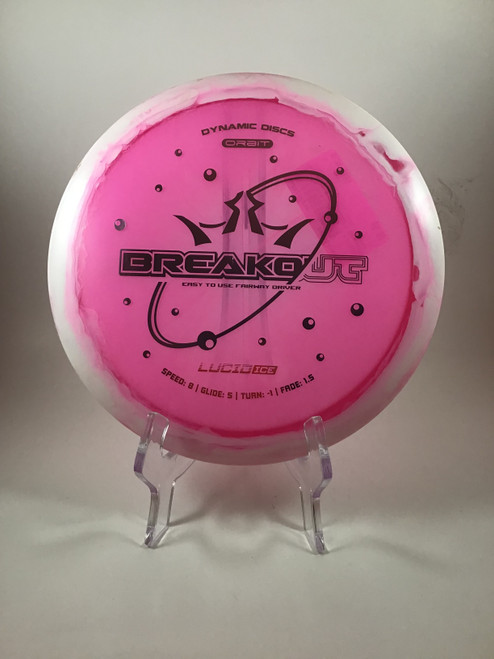 Vist Large View of Product Image Which is Used Dynamic Discs LUCID BREAKOUT Disc Golf Driver Pink 159g