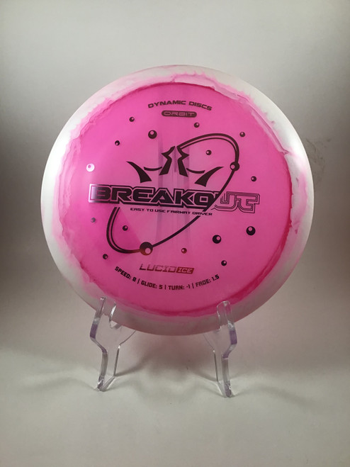 Vist Large View of Product Image Which is Used Dynamic Discs LUCID BREAKOUT Disc Golf Driver Pink 159g