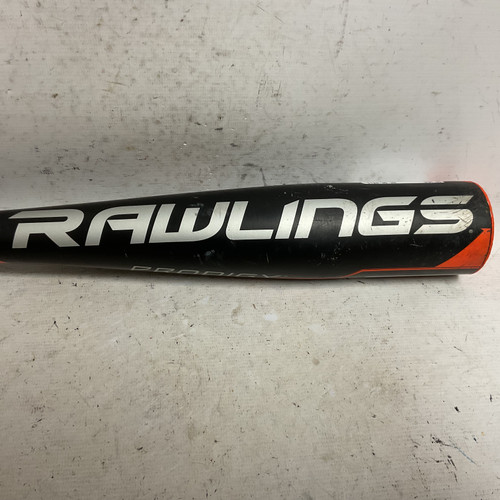 Vist Large View of Product Image Which is Used Rawlings Prodigy US8P11 USA 2 5/8 Baseball Bat Black And Orange 30"