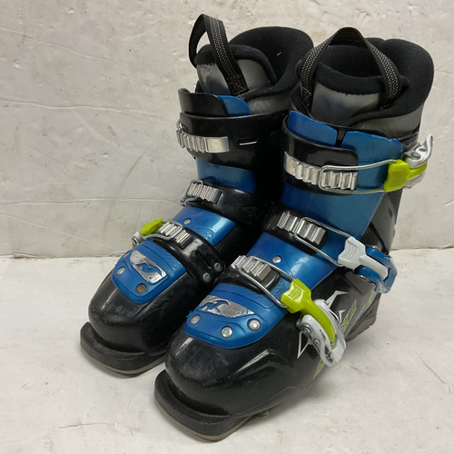 Vist Large View of Product Image Which is Used Nordica FIREARROW TEAM 3 Boys DH Ski Boot Black And Carolina Blue 235 MP - J05.5 - W06.5