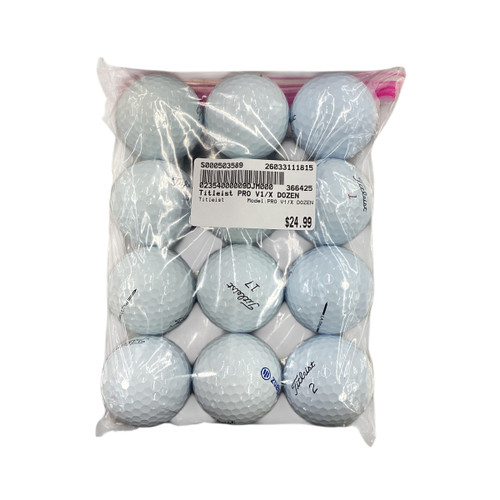 Vist Large View of Product Image Which is Used Titleist PRO V1/X DOZEN 12 Pack - Golf Balls