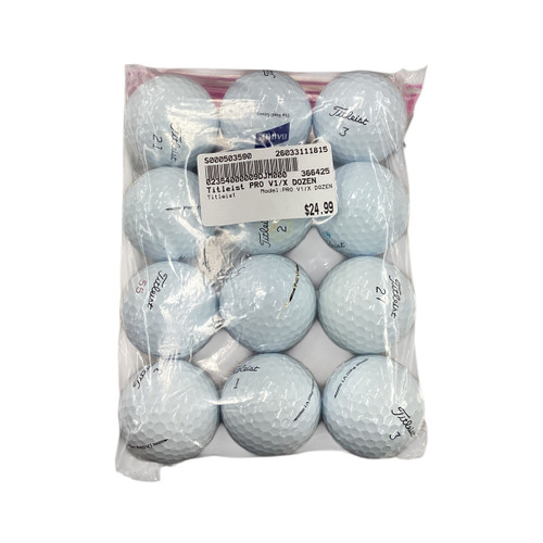 Vist Large View of Product Image Which is Used Titleist PRO V1/X DOZEN 12 Pack - Golf Balls