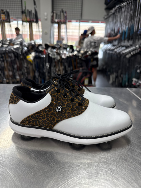 Vist Large View of Product Image Which is New Foot Joy TRADITIONS Womens Golf Shoes White Senior 6