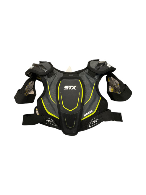Vist Large View of Product Image Which is Used STX Stallion 200+ Lacrosse Shoulder Pads None SM