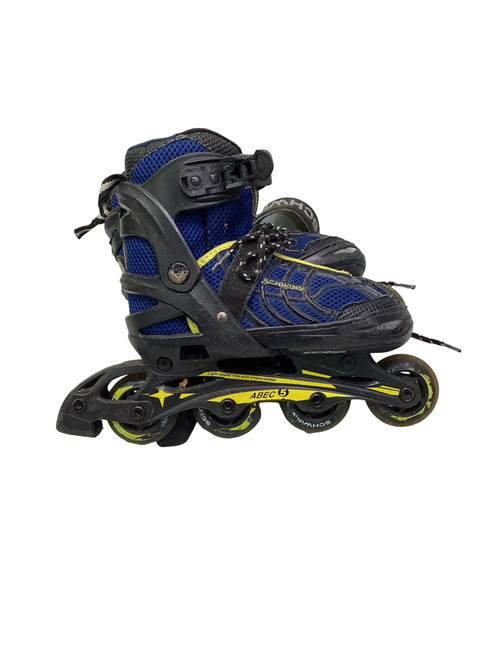 Vist Large View of Product Image Which is Used Schwinn ABEC-5 Junior Rec Fitness Skates Navy Blue Adjustable
