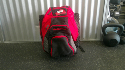Vist Large View of Product Image Which is Used Demarini VOODOO OG BB/SB Player Backpack Red
