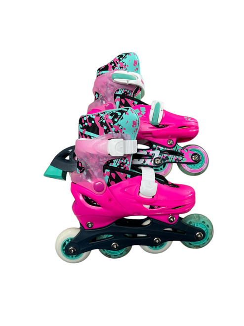 Vist Large View of Product Image Which is Used NEON 12J-2 Child Rec Fitness Skates Pink Adjustable