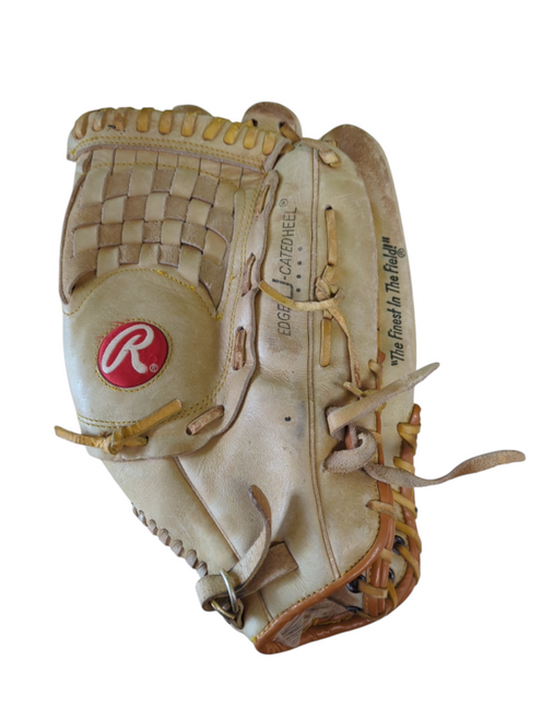 Vist Large View of Product Image Which is Used Rawlings RSGXL BB/SB Glove RH Throw Brown 14"