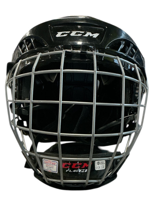 Vist Large View of Product Image Which is Used CCM FL 40 Helmet Cage Combo None MD