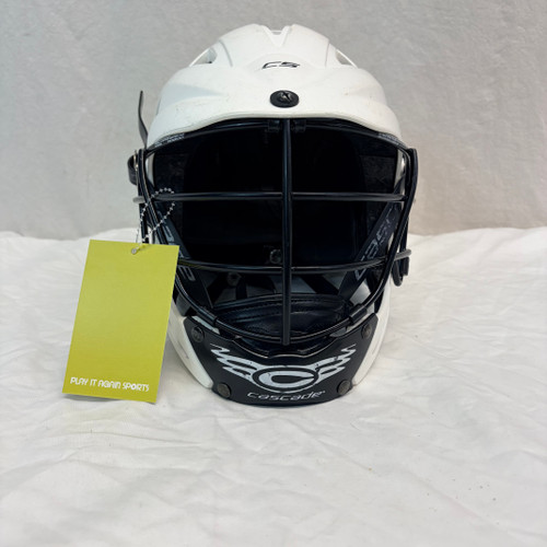 Vist Large View of Product Image Which is Used Cascade CS Lacrosse Helmet White One Size