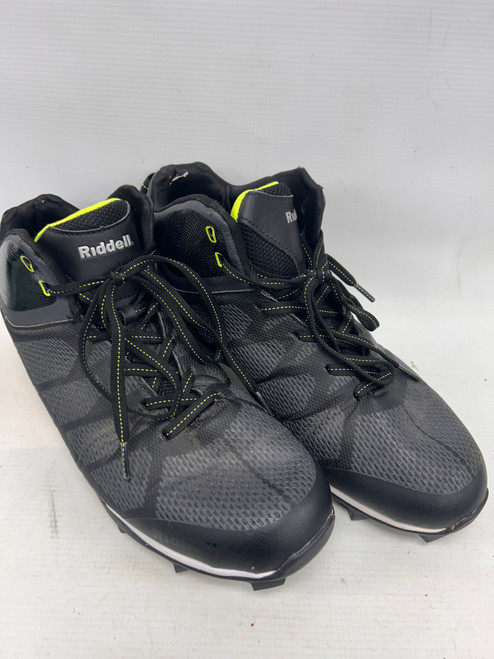 Vist Large View of Product Image Which is Used Riddell Adult FB Cleats Black Senior 10