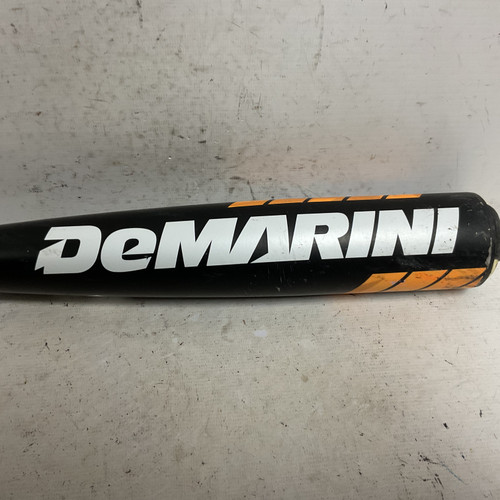 Vist Large View of Product Image Which is Used Demarini Voodoo Raw VD5-16 USSSA 2 5/8 Baseball Bat Black And Orange 31"