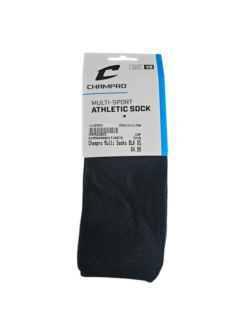 Vist Large View of Product Image Which is New Champro Multi Socks BLK XS