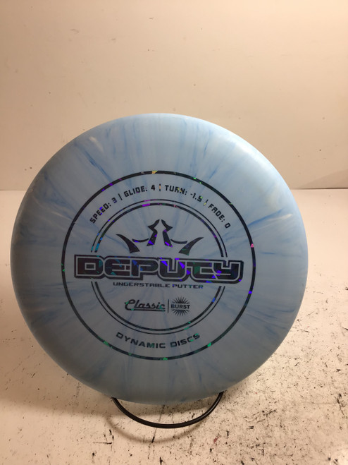 Vist Large View of Product Image Which is Used Dynamic Discs PRIME BURST DEPUTY Disc Golf Putter Sky Blue 173g