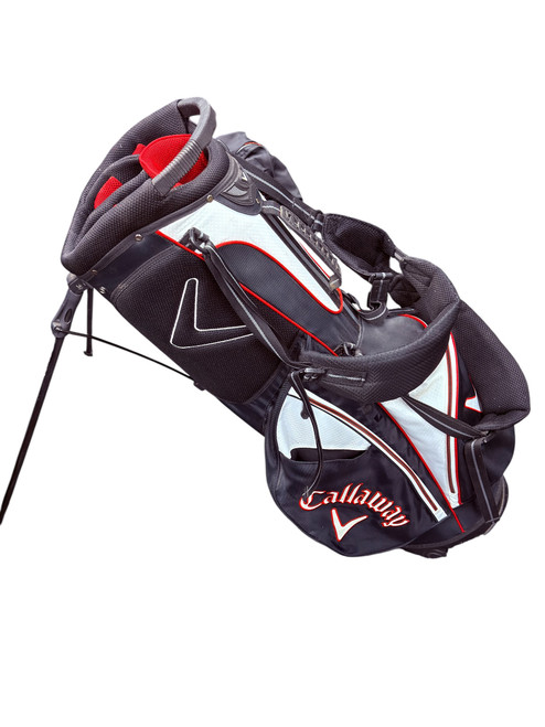 Vist Large View of Product Image Which is Used Callaway XTREME Mens Stand Bag Black And Red
