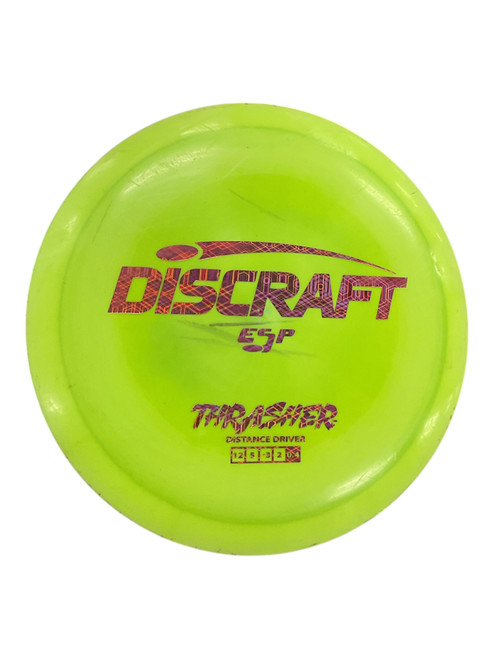 Vist Large View of Product Image Which is Used Discraft THRASHER ESP Disc Golf Driver Yellow 174g