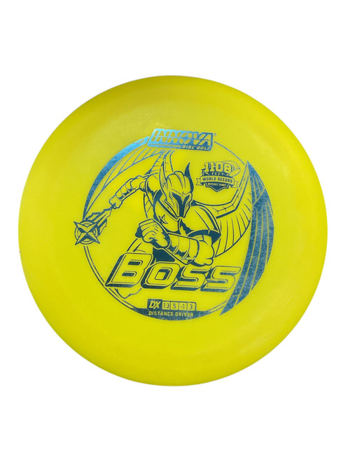 Vist Large View of Product Image Which is Used Innova BOSS DX Disc Golf Driver Yellow