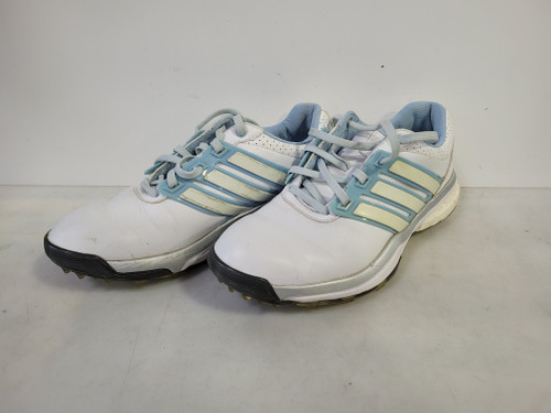 Vist Large View of Product Image Which is Used Adidas Womens Golf Shoes White Senior 6.5