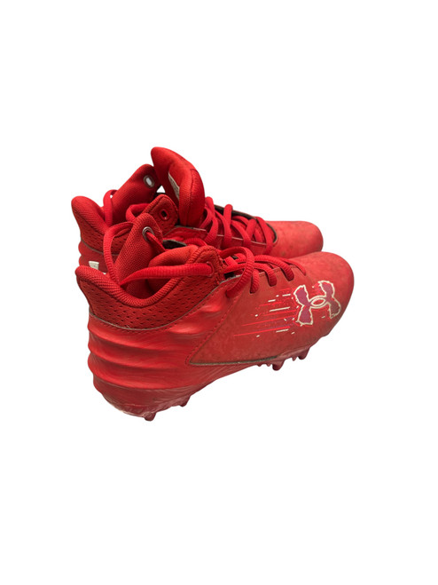 Vist Large View of Product Image Which is Used Under Armour BLURS LAX Cleats Boys Red Junior 01