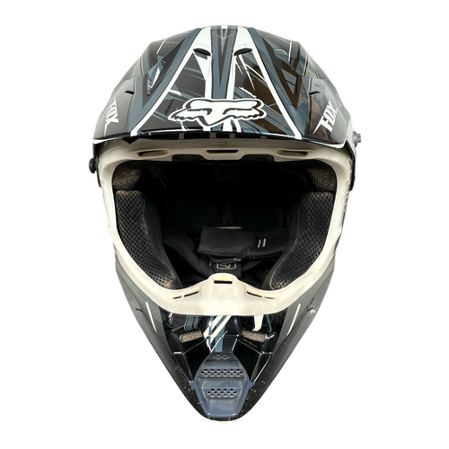 Vist Large View of Product Image Which is Used Fox Adult Motocross Helmet Black Medium