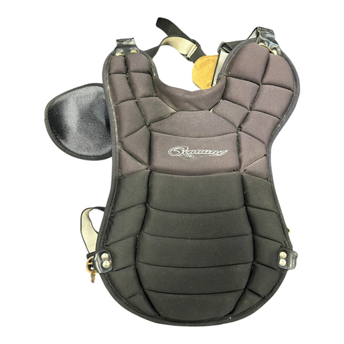 Vist Large View of Product Image Which is Used GENNANT Catchers Chest Protector Black Youth