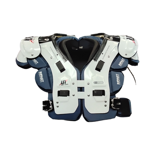 Vist Large View of Product Image Which is Used Champro AMT-2000 FB Shoulder Pads White 2X