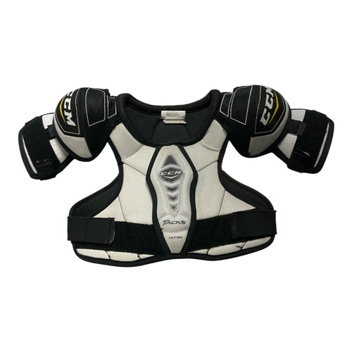 Vist Large View of Product Image Which is Used CCM TACKS ULTRA Youth Shoulder Pads LG