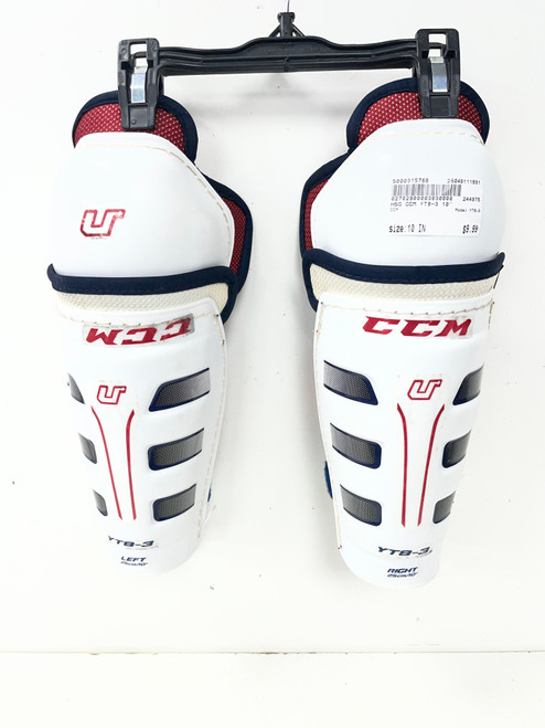 Vist Large View of Product Image Which is Used CCM YT8-3 Youth Shin Guards None 10"