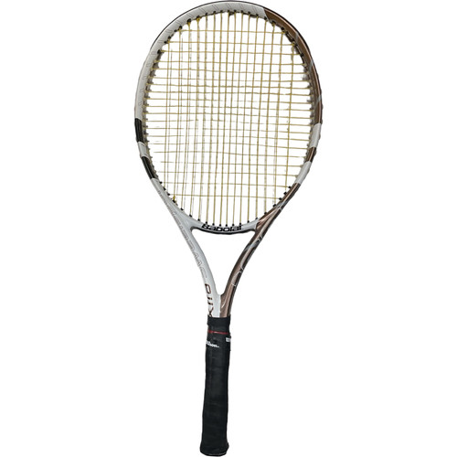 Vist Large View of Product Image Which is Used Babolat XS 109 Adult Tennis Racquet White 4 3/8"