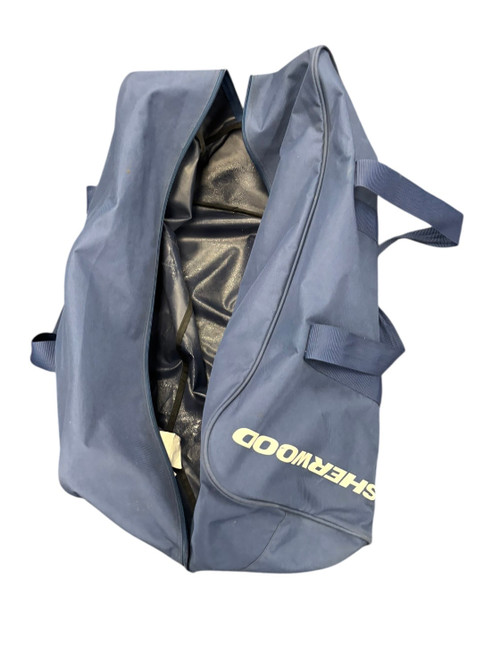 Vist Large View of Product Image Which is Used Sher-wood Youth Hockey Carry Bag Navy Blue
