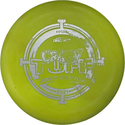 Vist Large View of Product Image Which is Used Discraft FOCUS CRAZY TUFF Disc Golf Putter Yellow