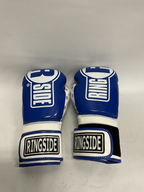 Vist Large View of Product Image Which is Used Ringside Heavy Bag Gloves Royal Blue And White S/M