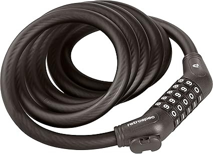 Vist Large View of Product Image Which is New Retrospec GRIZZLY CABLE LOCK 8MM