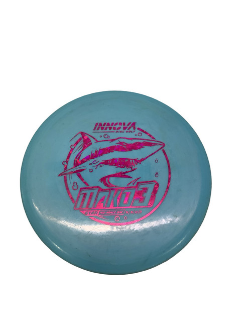 Vist Large View of Product Image Which is Used Innova MAKO3 MID RANGE Disc Golf Mid Range Carolina Blue 169g