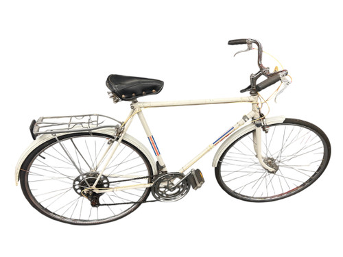 Vist Large View of Product Image Which is Used FREE SPIRIT Cruiser Bike Mens White 58-61cm - 23-24" - XXL Frame