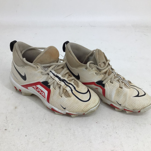 Vist Large View of Product Image Which is Used Nike ALPHA MENACE 3 SHARK JR 4 FB CLEATS Jr FB Cleats White Junior 04