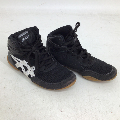Vist Large View of Product Image Which is Used Asics MATFLEX 7 JR 3.5 WRESTLING SHOES Wrestling Shoes Black Junior 03.5