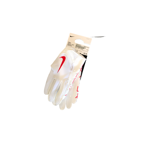 Vist Large View of Product Image Which is Used Nike NIKE VAPOR FB Gloves White And Orange LG