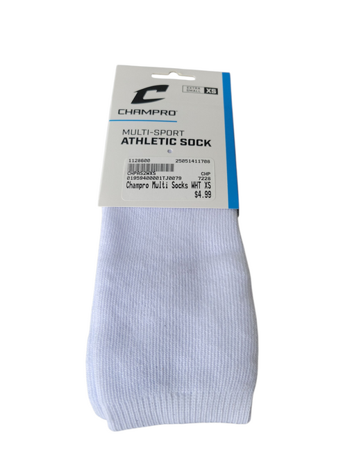 Vist Large View of Product Image Which is New Champro Multi Socks WHT XS