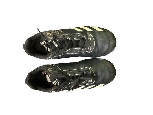 Vist Large View of Product Image Which is Used Adidas 3 STRIPE BASEBALL BB/SB Cleats Black Junior 02.5